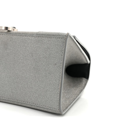 Balenciaga Glitter Fabric Small Hourglass Top Handle Bag Grey 10 of 10