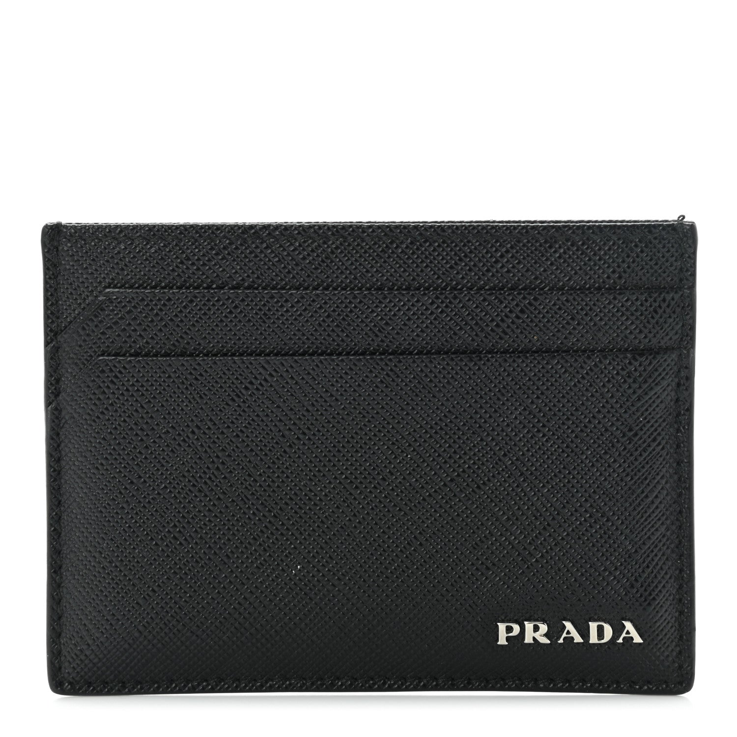 Prada Saffiano Card Case Black 1 of 8