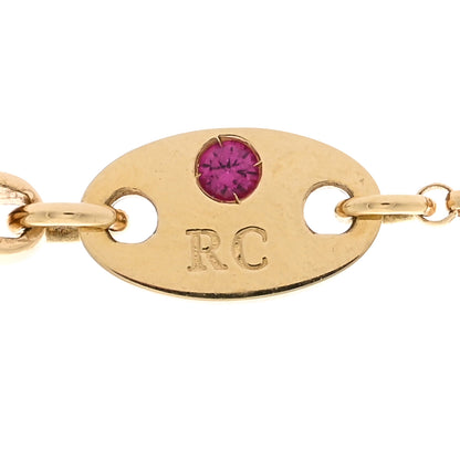Roberto Coin 18K Yellow Gold Diamond Petite Venetian Princess Flower Long Station Necklace 4 of 4