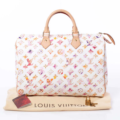 Louis Vuitton Watercolor Aquarelle Speedy 35 White 9 of 9