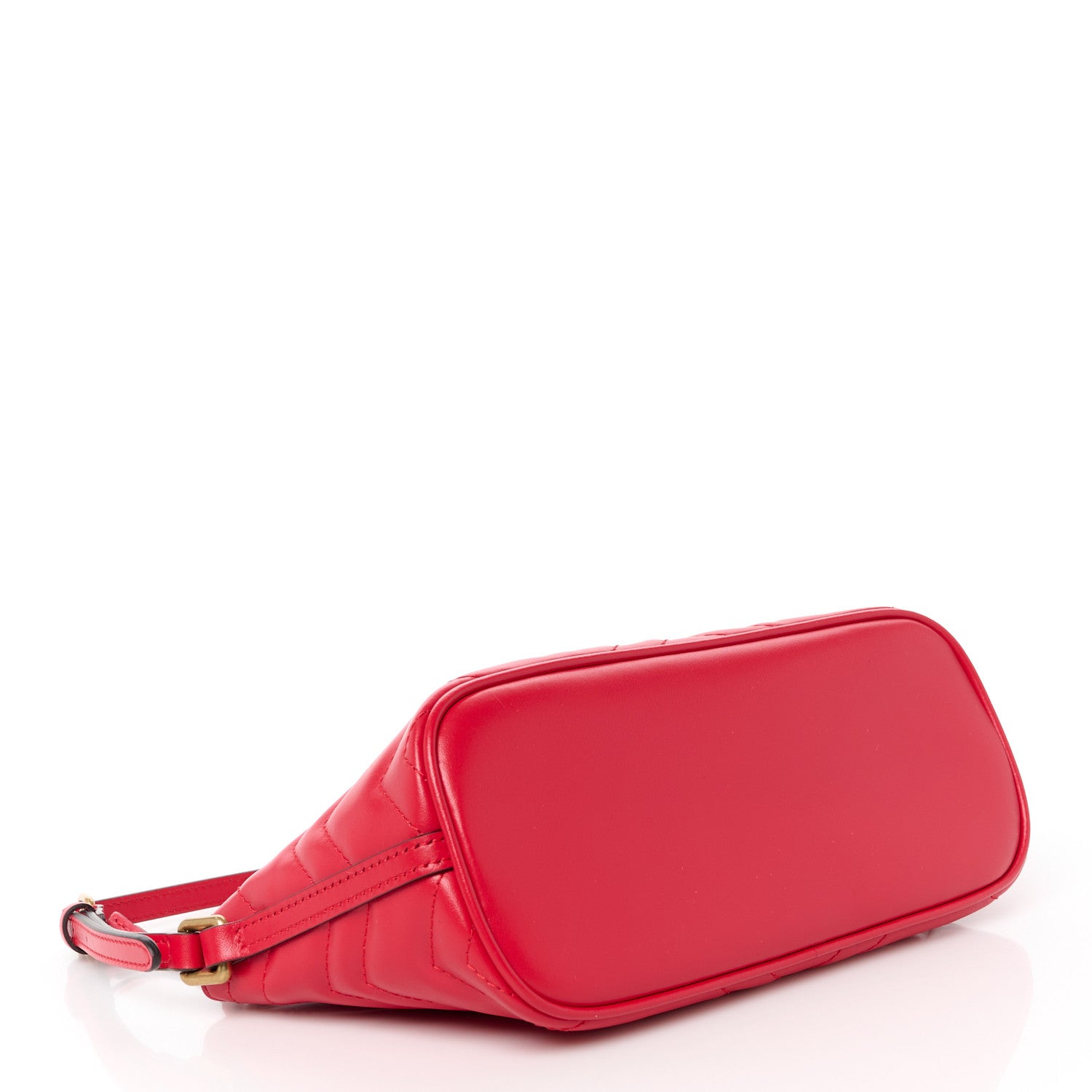 Gucci Calfskin Matelasse Chevron GG Marmont Sling Shoulder Bag Rosso 4 of 10