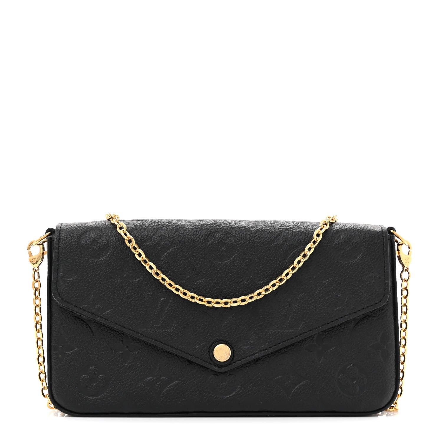 Louis Vuitton Empreinte Pochette Felicie Chain Wallet Black 1 of 13