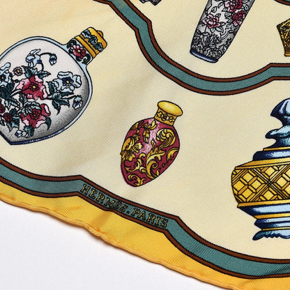 Hermes Silk Qu'Importe le Flacon Pocket Square 3 of 5