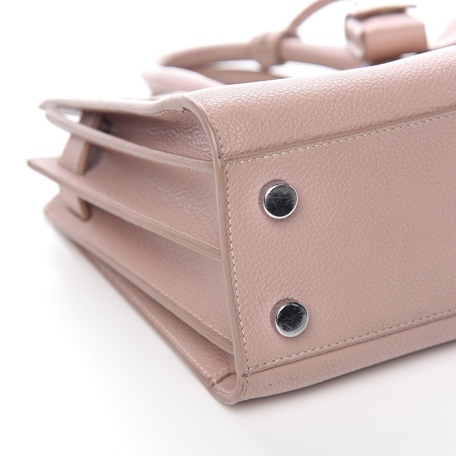 Saint Laurent Grained Calfskin Nano Sac De Jour Antique Rose 10 of 13