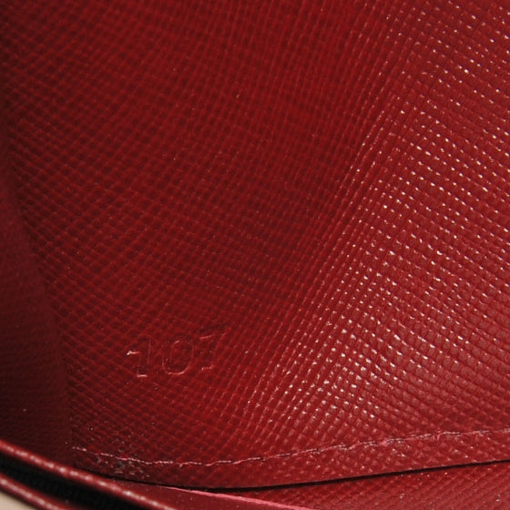 Saffiano Zip Around Wallet Red