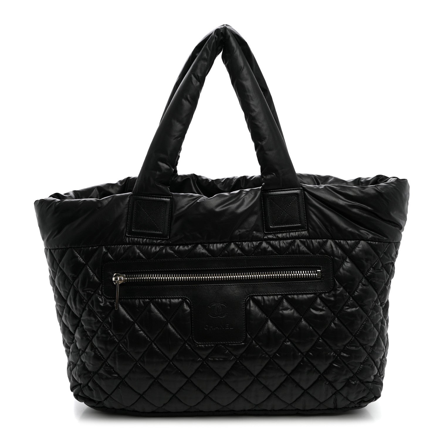 Chanel Nylon Quilted Large Coco Cocoon Tote Black 1 of 12