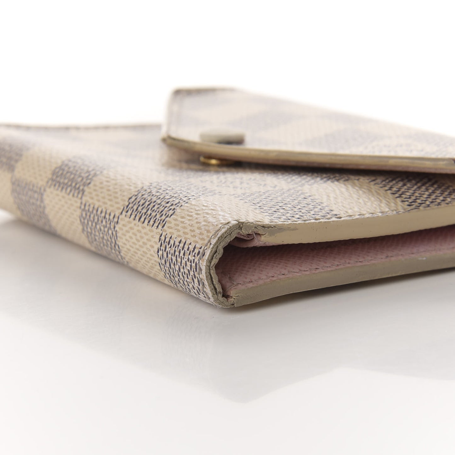 Damier Azur Victorine Wallet Rose Ballerine