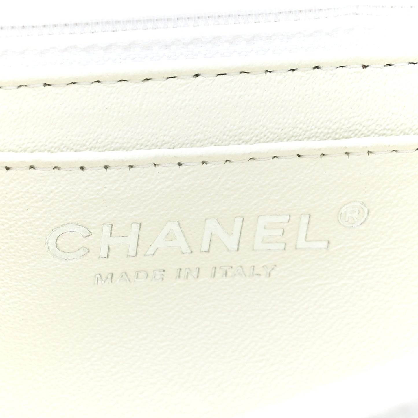 Caviar Quilted Jumbo Single Flap White