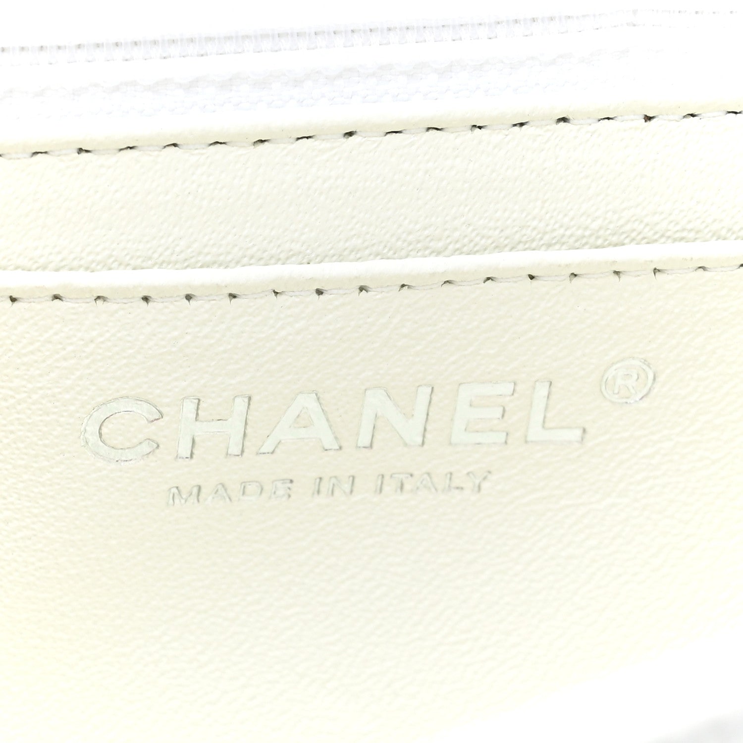 Chanel Caviar Quilted Jumbo Single Flap White 6 of 9