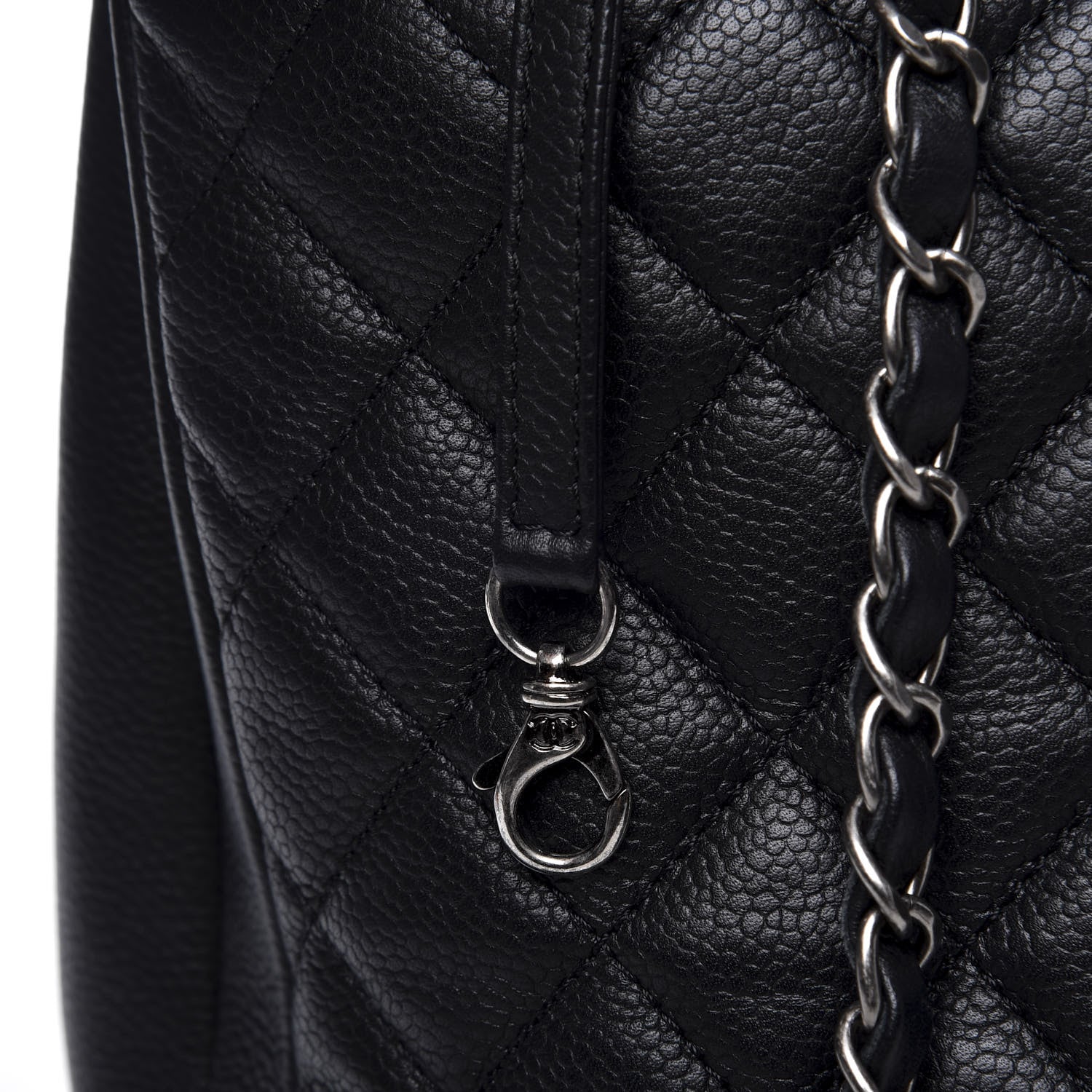Chanel Caviar Quilted Urban Companion Shopping Tote Black 10 of 12