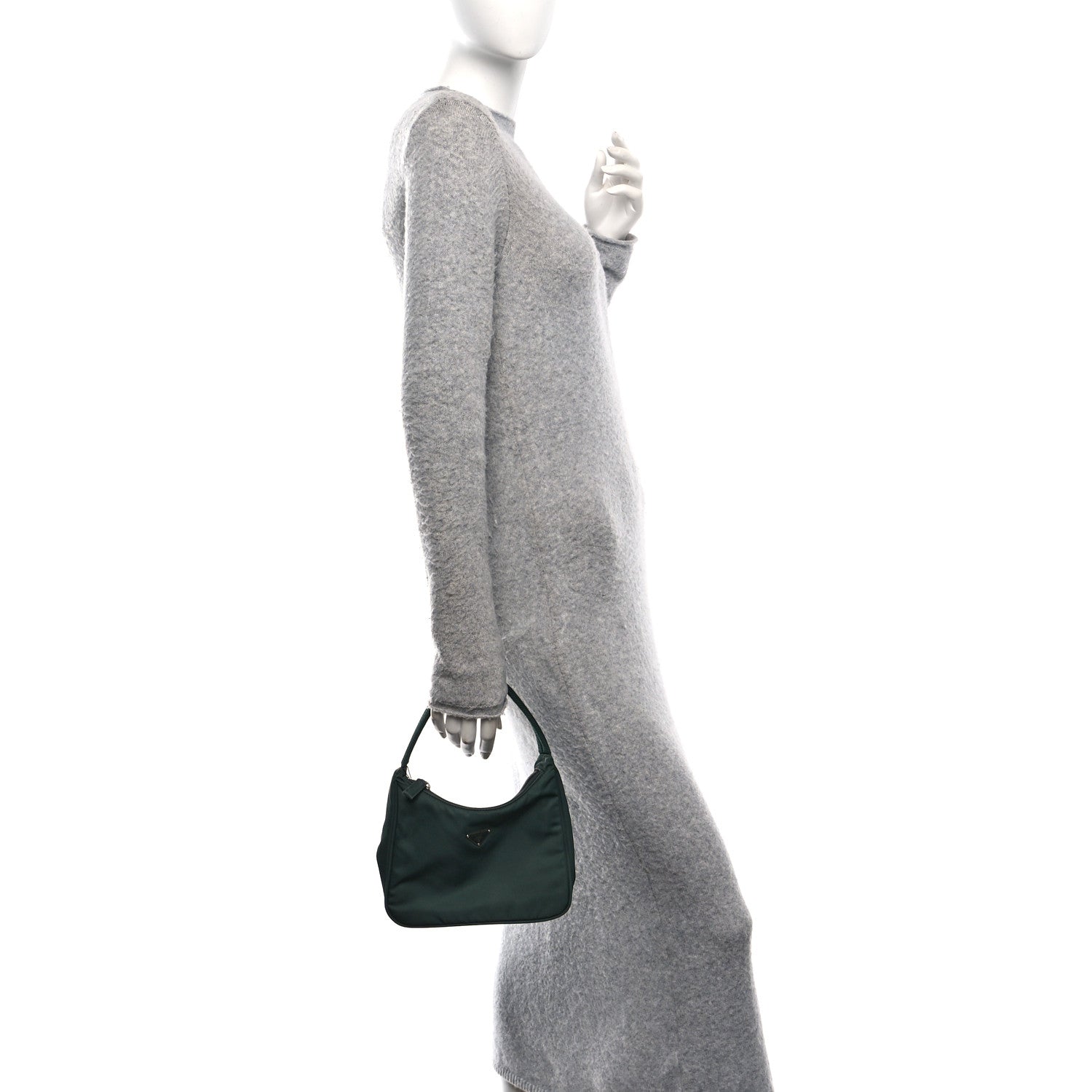 Prada Nylon Mini Shoulder Bag Smeraldo 2 of 9