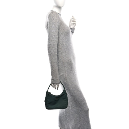 Prada Nylon Mini Shoulder Bag Smeraldo 2 of 9