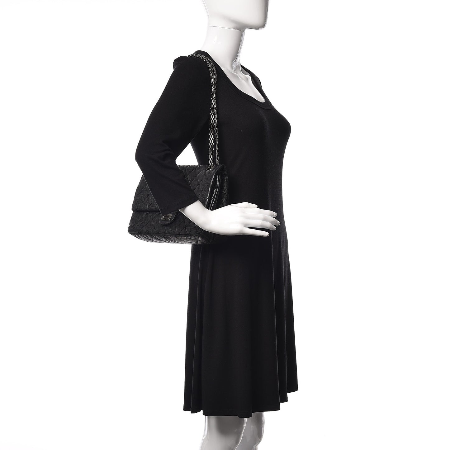 Caviar Quilted 2.55 Reissue 227 Flap Black