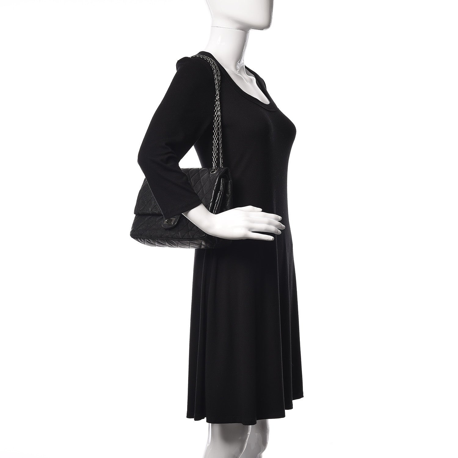 Chanel Caviar Quilted 2.55 Reissue 227 Flap Black 2 of 11