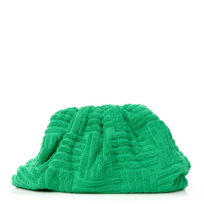 Bottega Veneta Sponge Fabric The Pouch Clutch Grass 1 of 11