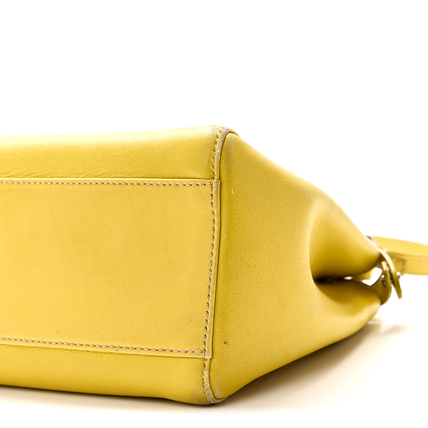 Fendi Nappa Mini Peekaboo Iconic Satchel Lime 10 of 10