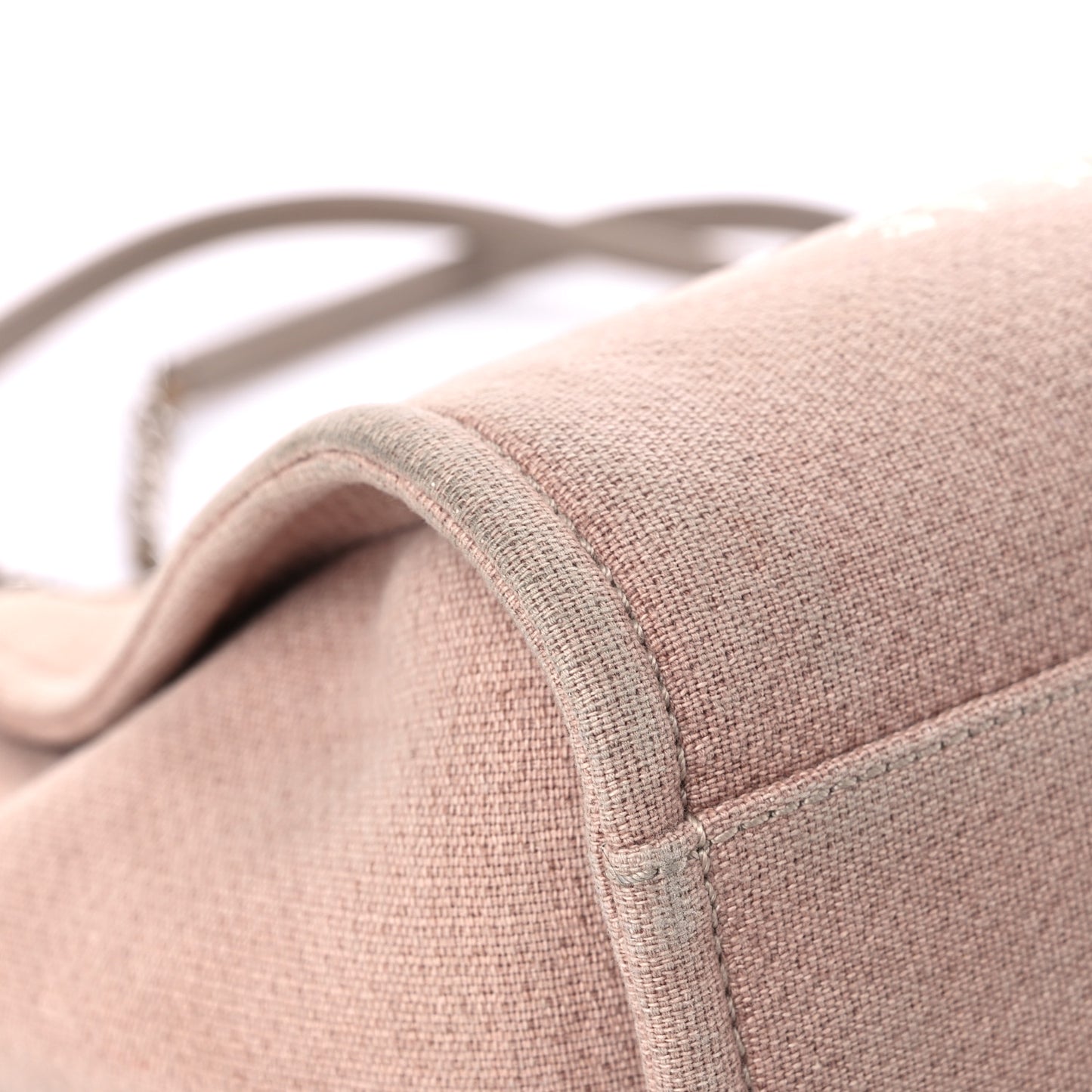 Canvas Small Deauville Tote Beige