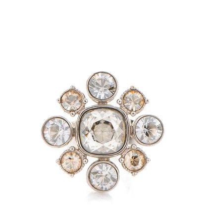 Chanel Crystal Ring 6.5 Silver 1 of 6