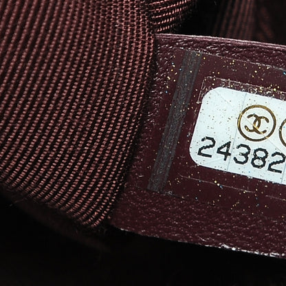 Chanel Velvet Chevron Quilted Medium Boy Flap Burgundy 7 of 9