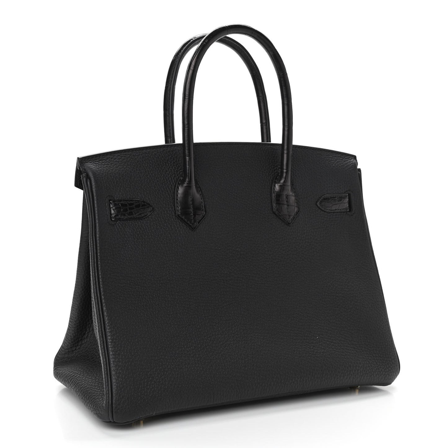 Togo Matte Alligator Birkin Touch 30 Black
