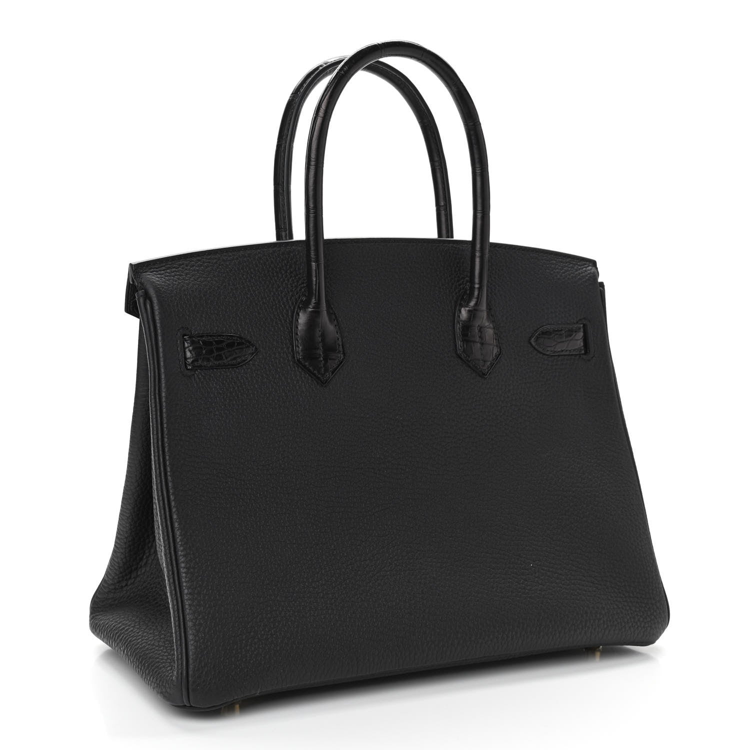Hermes Togo Matte Alligator Birkin Touch 30 Black 3 of 11