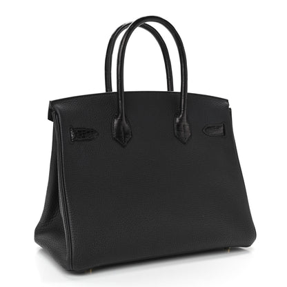 Hermes Togo Matte Alligator Birkin Touch 30 Black 3 of 11