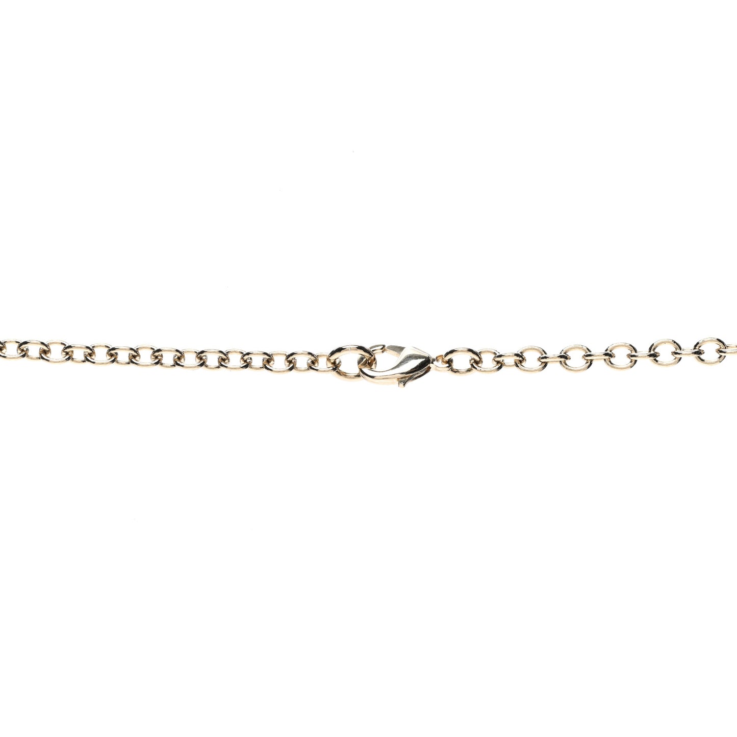 Metal Long Necklace Gold Black