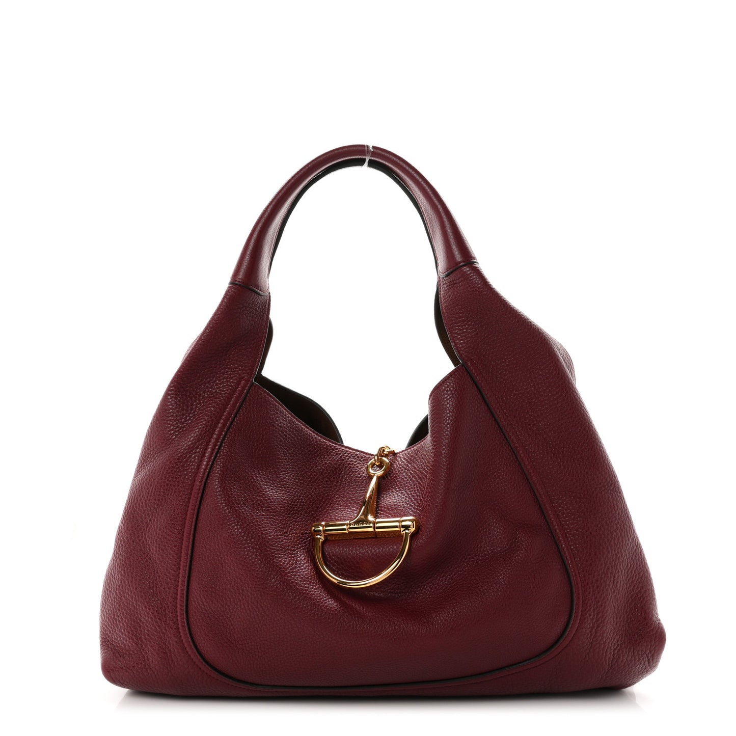 Grained Calfskin Softbit Maxi Shoulder Bag Rosso Ancora Red