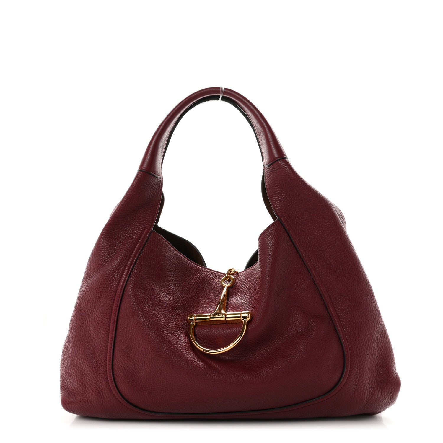 Gucci Grained Calfskin Softbit Maxi Shoulder Bag Rosso Ancora Red 1 of 11