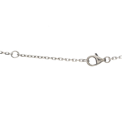 Cartier 18K White Gold Diamond Interlocking LOVE Paved Necklace 6 of 7