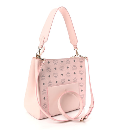 MCM Visetos Medium Aren Hobo Powder Pink 3 of 9