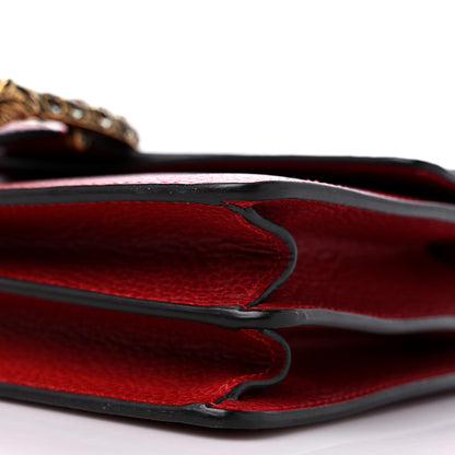 Gucci Dollar Calfskin Swarovski Crystal Small Dionysus Shoulder Bag Hibiscus Red 10 of 14