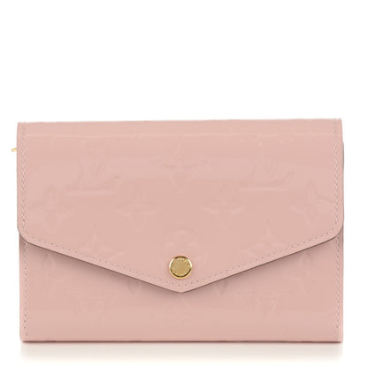 Louis Vuitton Vernis Sarah Compact Wallet Rose Ballerine 1 of 7
