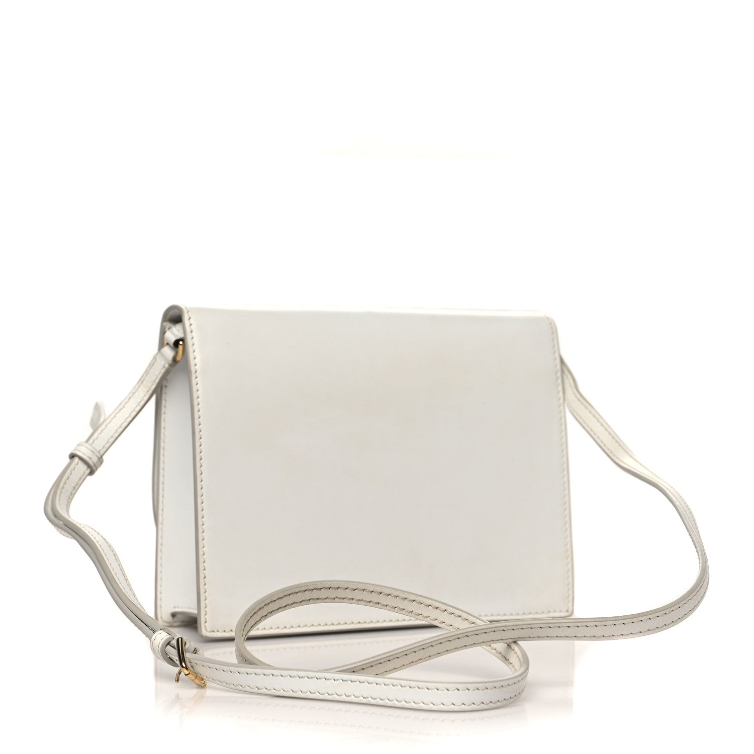 Dolce & Gabbana Calfskin DG Logo Flap Crossbody Bag White 3 of 12