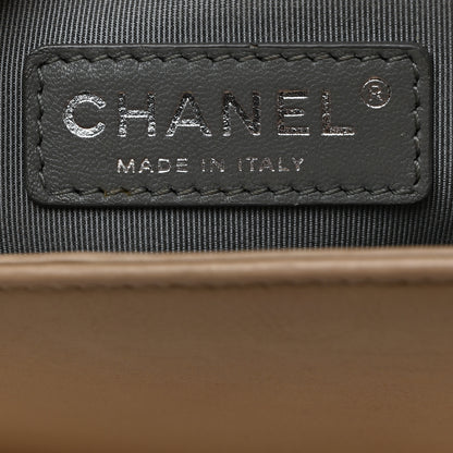 Chanel Calfskin Quilted Double Stitch New Medium Boy Flap Beige 6 of 12