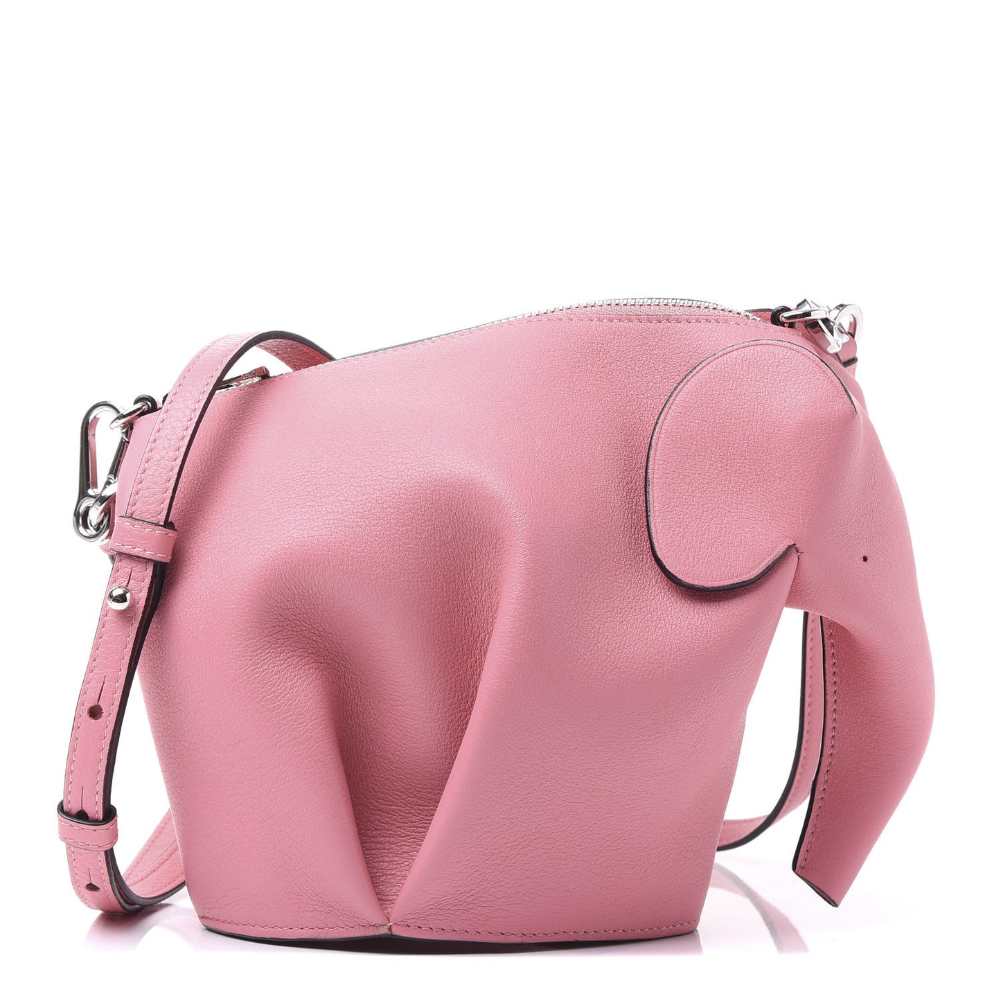 Calfskin Mini Elephant Crossbody Bag Candy