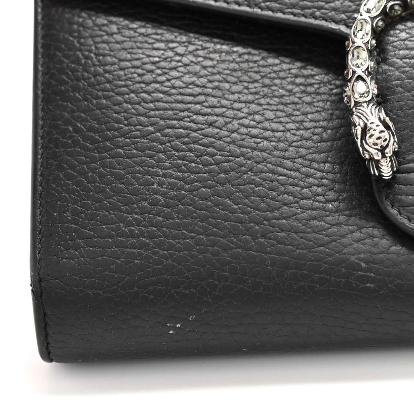 Calfskin Mini Dionysus Chain Wallet Black