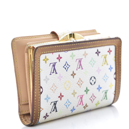 Louis Vuitton Monogram Multicolor French Purse Wallet White 3 of 16