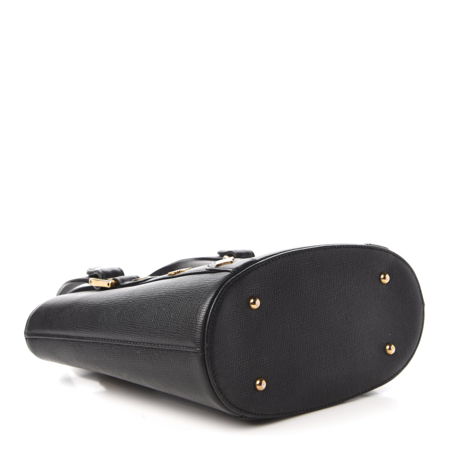Grained Calfskin Mini Tote Black