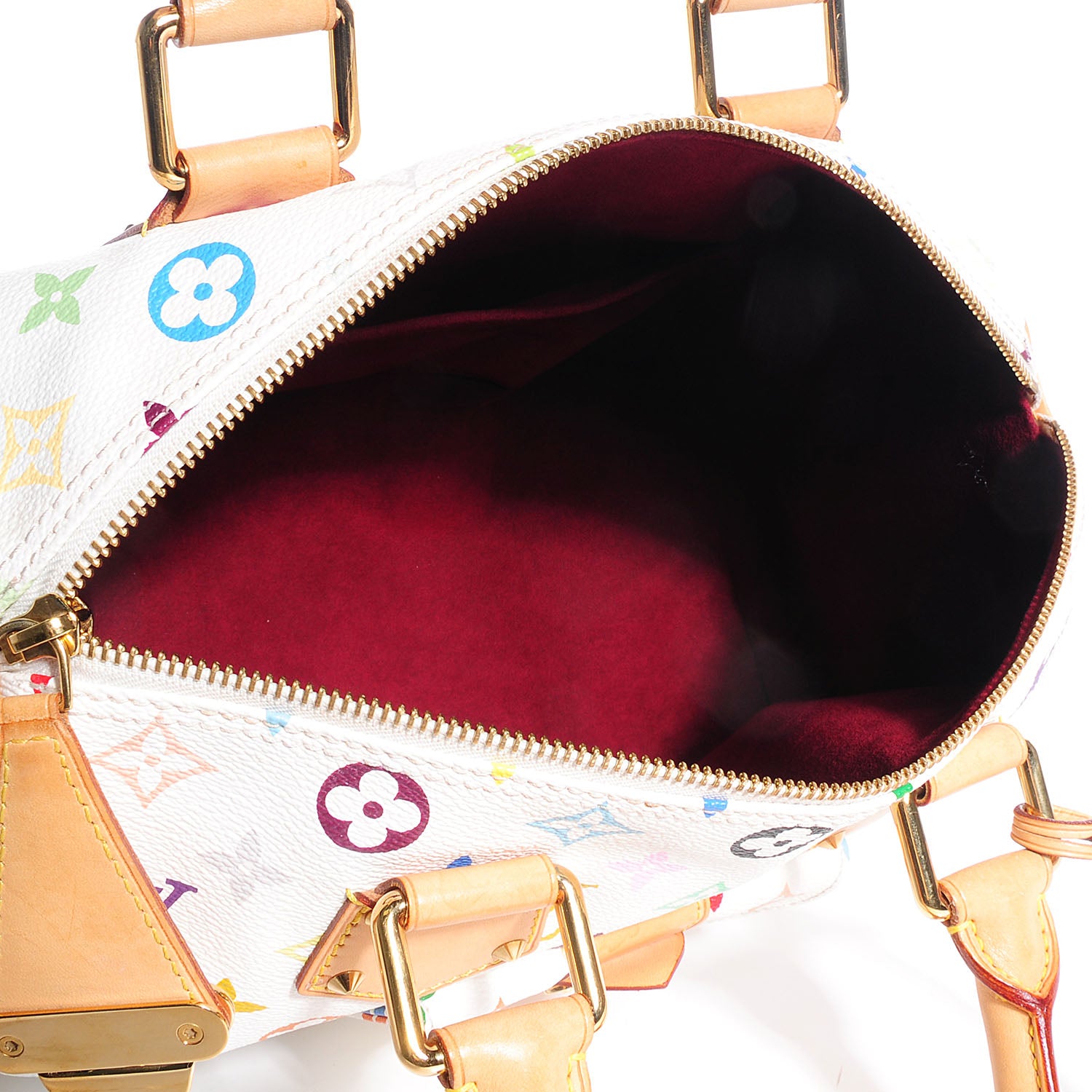 Louis Vuitton Monogram Multicolor Speedy 30 White 5 of 15