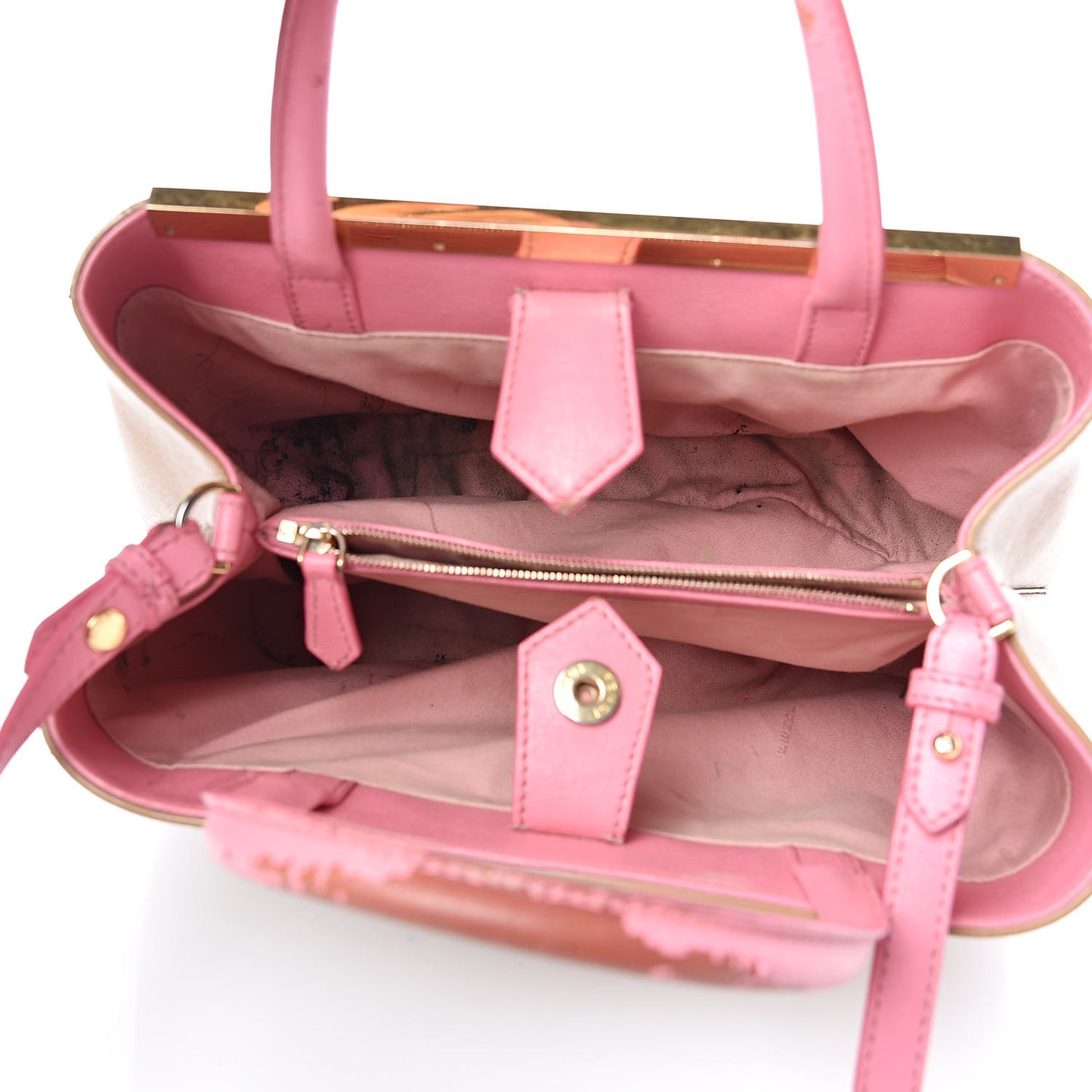 Vitello Elite Monster Petite 2Jours Tote Cuoio Lollypop Multicolor