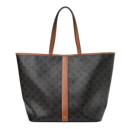 Celine Triomphe Canvas Medium Cabas Bag Tan 1 of 9