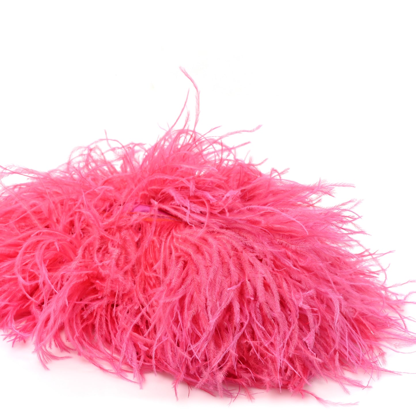 Ostrich Feather Mini Kenny Shoulder Bag Pink