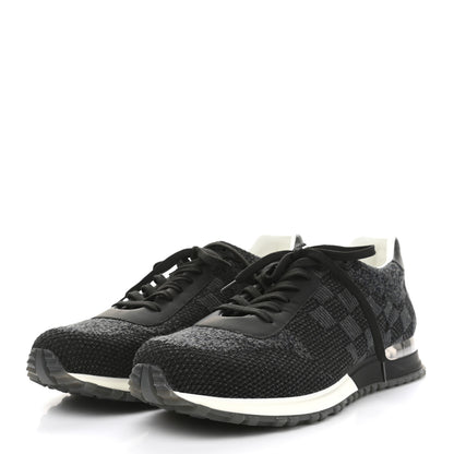 Louis Vuitton Calfskin Damier Run Away Sneakers 9.5 Graphite 3 of 8