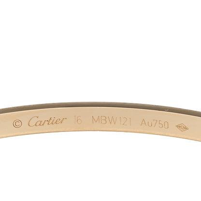Cartier 18K Yellow Gold 10 Diamond Small LOVE Bracelet 16 3 of 5
