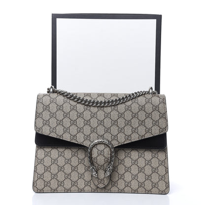 Gucci GG Supreme Monogram Medium Dionysus Shoulder Bag Black 12 of 12