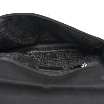 Chanel Jersey Quilted Single Flap Black 5 of 13