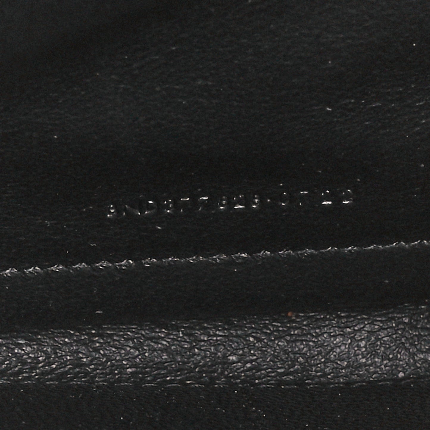 Grain De Poudre Matelasse Chevron Monogram Chain Wallet Black