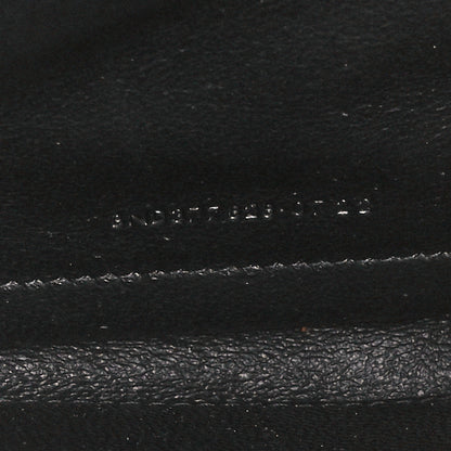 Saint Laurent Grain De Poudre Matelasse Chevron Monogram Chain Wallet Black 7 of 11