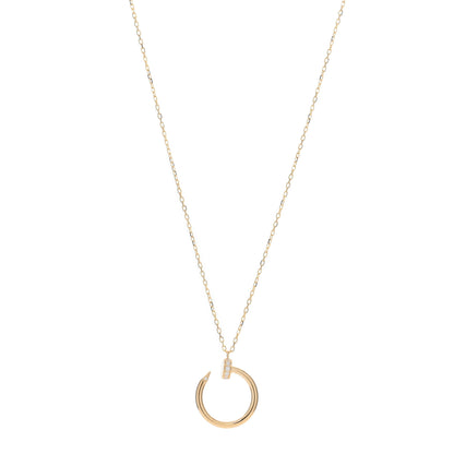 Cartier 18K Yellow Gold Diamond Juste Un Clou Pendant Necklace 1 of 5